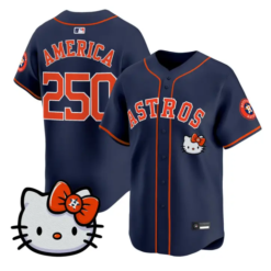 America Jersey #250 Houston Astros Hello Kitty Premier Stitched by My Store