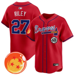 Austin Riley Jersey #27 Atlanta Braves Dragon Ball Premier Stitched by My Store