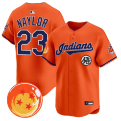 Bo Naylor Jersey #23 Cleveland Indians Dragon Ball Premier Stitched by My Store
