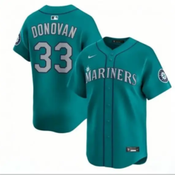 Brendan Donovan Jersey #33 Mariners Vapor Premier Limited All Stitched by My Store