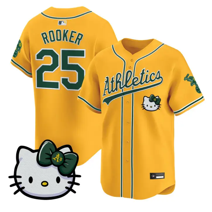 Brent Rooker Jersey #25 Athletics Hello Kitty Vapor Premier Stitched by My Store