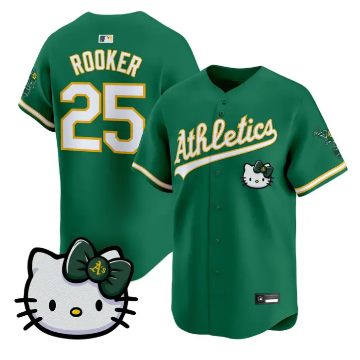 Brent Rooker Jersey #25 Athletics Hello Kitty Vapor Premier Stitched by My Store