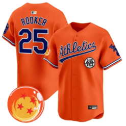 Brent Rooker Jersey #25 Athletics Jersey Dragon Ball Premier Stitched by My Store