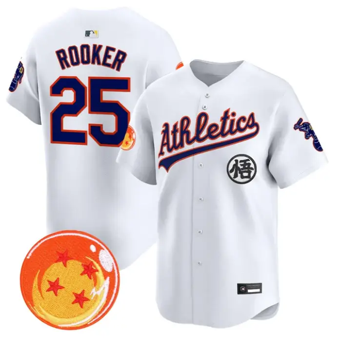 Brent Rooker Jersey #25 Athletics Jersey Dragon Ball Premier Stitched by My Store