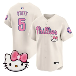Bryson Stott Jersey #5 Philadelphia Phillies Hello Kitty Stitched by My Store