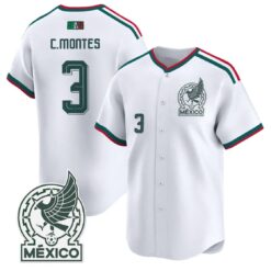 César Montes Jersey #3 Mexico 2026 National Team Vapor Baseball Stitched by My Store