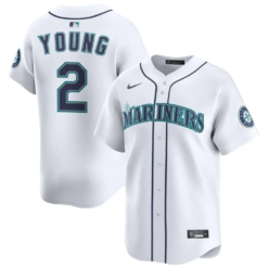 Cole Young Jersey #2 Mariners Vapor Premier Limited All Stitched by My Store