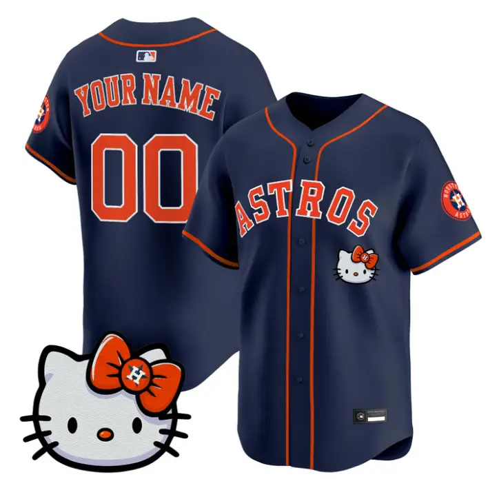 Custom Houston Astros Jersey Name, Number Hello Kitty Premier Stitched by My Store