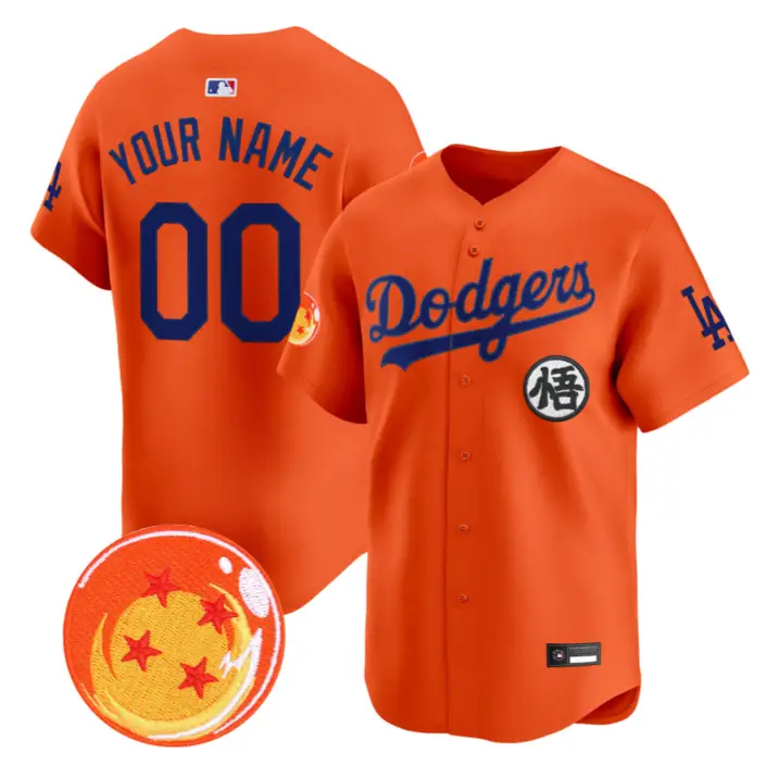 Custom Los Angeles Dodgers Jersey Dragon Ball Vapor Premier Stitched by My Store
