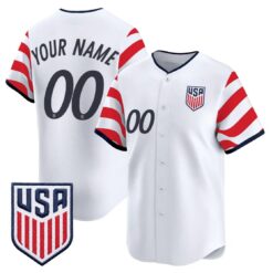 Custom USMNT 2026 World Cup Vapor Baseball Jersey Name, Number Stitched by My Store