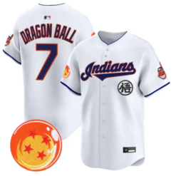 Dragon Ball Jersey #7 Cleveland Indians Dragon Ball Premier Stitched by My Store