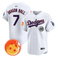 Dragon Ball Jersey #7 Dodgers Dragon Ball Vapor Premier Limited Stitched by My Store
