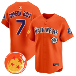 Dragon Ball Jersey #7 Seattle Mariners Dragon Ball Vapor Premier Stitched by My Store