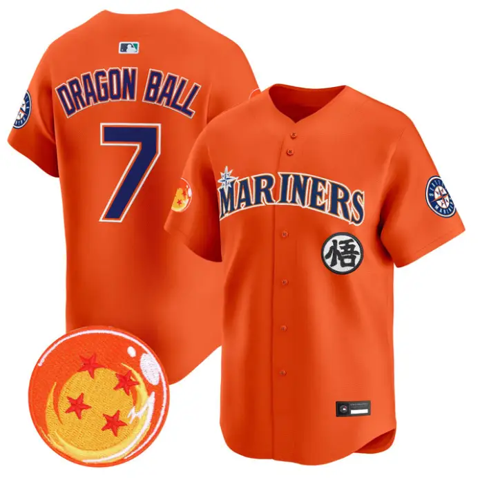 Dragon Ball Jersey #7 Seattle Mariners Dragon Ball Vapor Premier Stitched by My Store