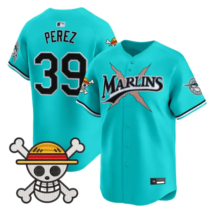Eury Perez Jersey #39 Miami Marlins One Piece Premier Stitched by My Store