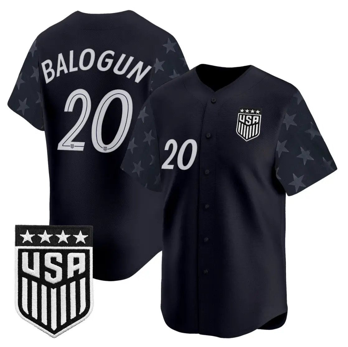 Folarin Balogun Jersey #20 USMNT 2026 World Cup Vapor Baseball Stitched by My Store