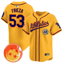 Frieza Jersey #53 Athletics Jersey Dragon Ball Premier Stitched by My Store