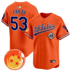 Frieza Jersey #53 Athletics Jersey Dragon Ball Premier Stitched by My Store