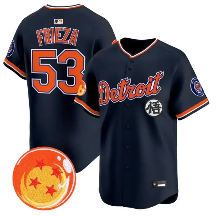Frieza Jersey #53 Detroit Tigers Dragon Ball Premier Stitched by My Store