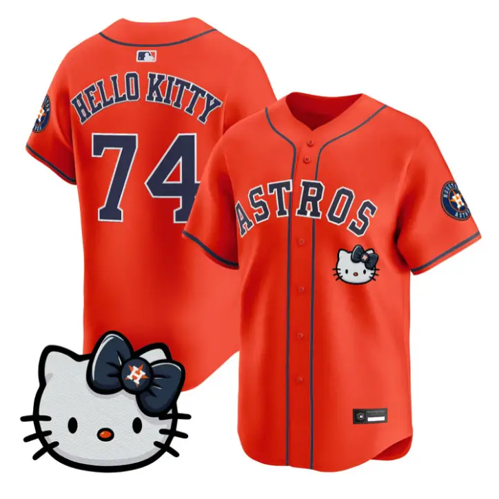 Hello Kitty Jersey #74 Houston Astros Hello Kitty Premier Stitched by My Store
