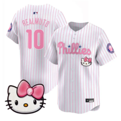 J.T.Realmuto Jersey #10 Philadelphia Phillies Hello Kitty Stitched by My Store