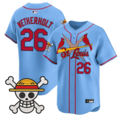 JJ Wetherholt Jersey #26 St. Louis Cardinals One Piece Premier Stitched by My Store