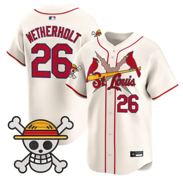 JJ Wetherholt Jersey #26 St. Louis Cardinals One Piece Premier Stitched by My Store