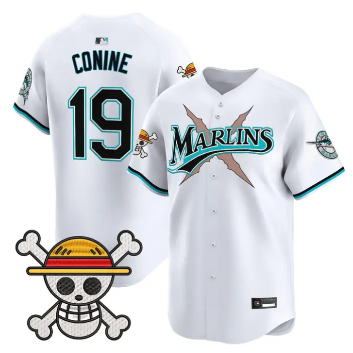 Jeff Conine Jersey #19 Miami Marlins One Piece Premier Stitched by My Store