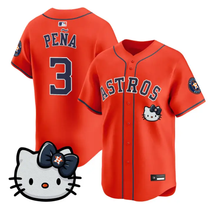 Jeremy Pena Jersey #3 Houston Astros Hello Kitty Premier Stitched by My Store