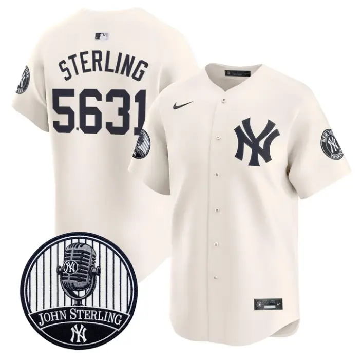 John Sterling Jersey #5613 Yankees John Sterling Voice Tribute Stitched by My Store