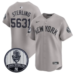 John Sterling Jersey #5613 Yankees John Sterling Voice Tribute Stitched by My Store