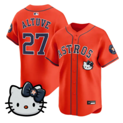 José Altuve Jersey #27 Houston Astros Hello Kitty Premier Stitched by My Store