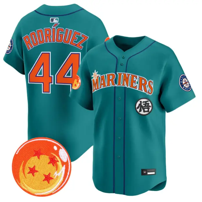 Julio Rodríguez Jersey #44 Seattle Mariners Dragon Ball Premier Stitched by My Store