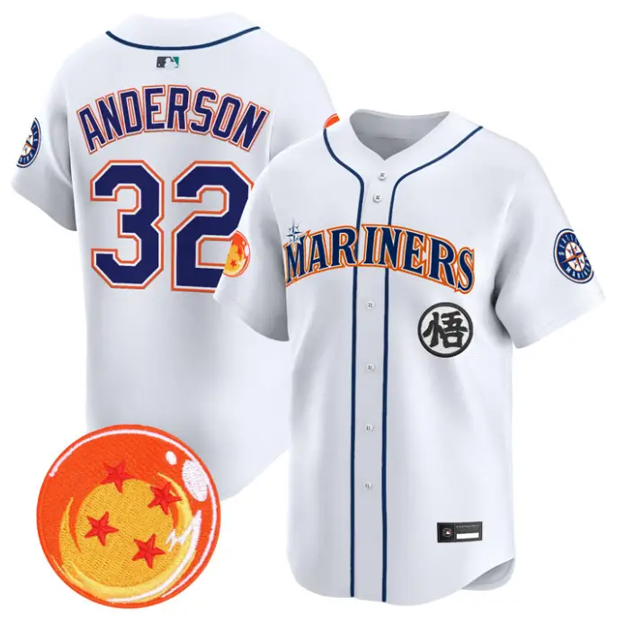 Kade Anderson Jersey #32 Seattle Mariners Dragon Ball Premier Stitched by My Store