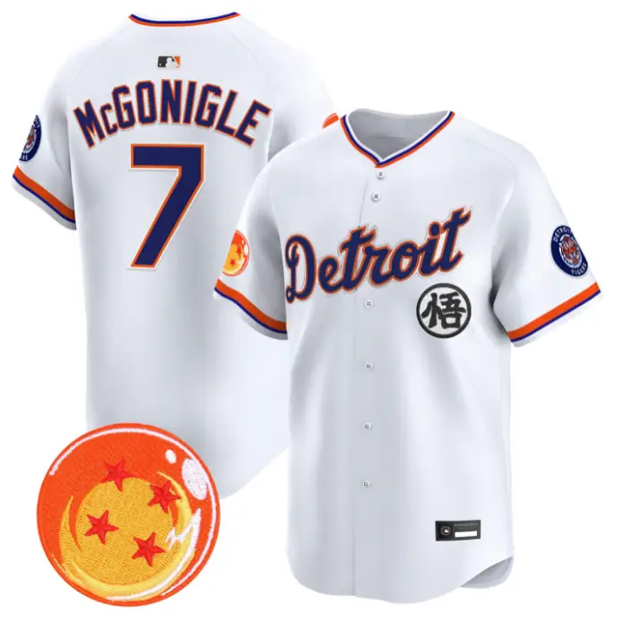 Kevin McGonigle Jersey #7 Detroit Tigers Dragon Ball Premier Stitched by My Store