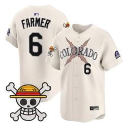 Kyle Farmer Jersey #6 Colorado Rockies One Piece Premier Stitched by My Store