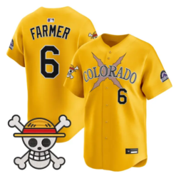 Kyle Farmer Jersey #6 Colorado Rockies One Piece Premier Stitched by My Store
