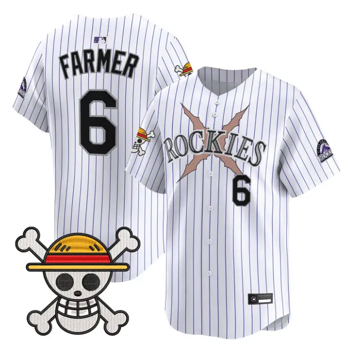 Kyle Farmer Jersey #6 Colorado Rockies One Piece Premier Stitched by My Store