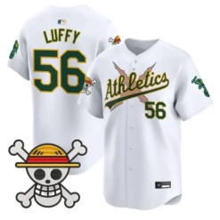 Luffy Jersey #56 Athletics One Piece Vapor Premier Limited Stitched by My Store