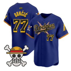 Luka Dončić Jersey #77 Dodgers One Piece Mamba Premier Stitched by My Store