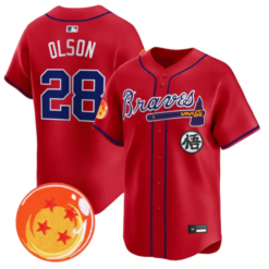 Matt Olson Jersey #28 Atlanta Braves Dragon Ball Premier Stitched by My Store