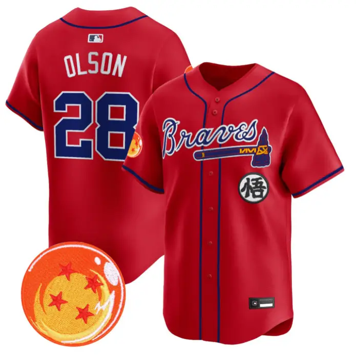 Matt Olson Jersey #28 Atlanta Braves Dragon Ball Premier Stitched by My Store