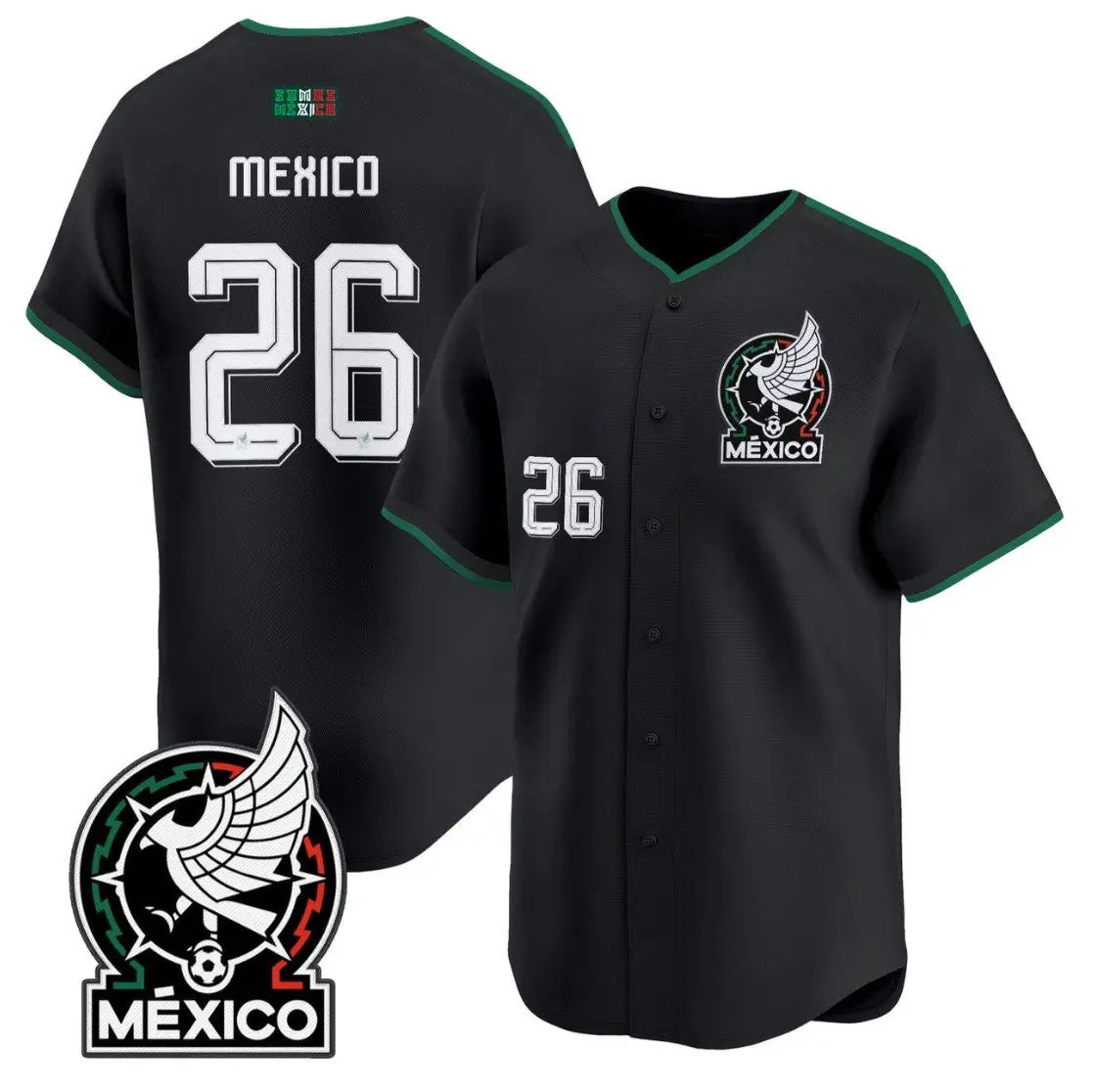 Mexico Jersey #26 Mexico 2026 National Team Vapor Baseball Stitched by My Store