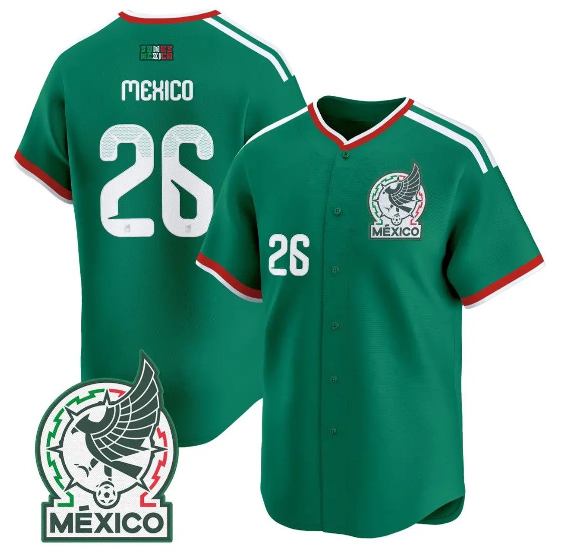 Mexico Jersey #26 Mexico 2026 National Team Vapor Baseball Stitched by My Store