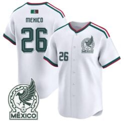 Mexico Jersey #26 Mexico 2026 National Team Vapor Baseball Stitched by My Store