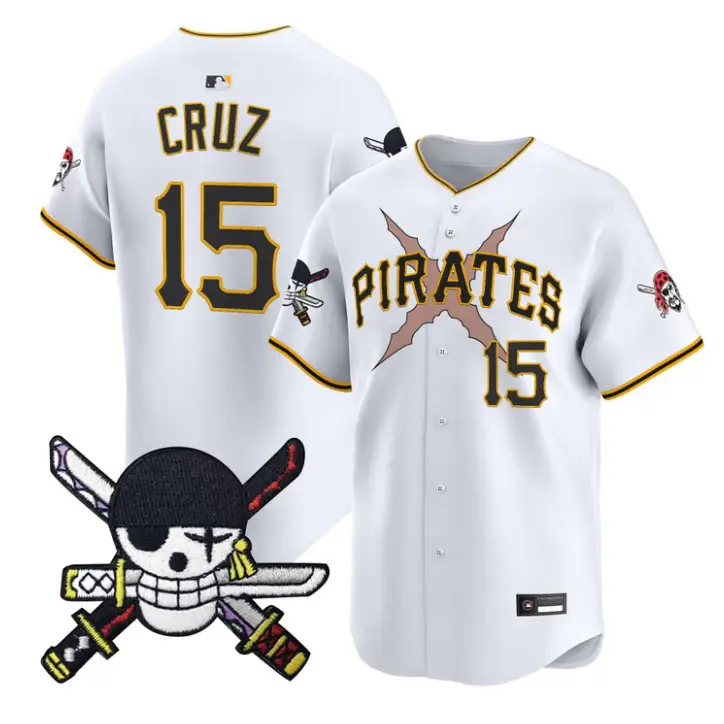 Oneil Cruz Jersey #15 Pittsburgh Pirates One Piece Zoro Patch Stitched by My Store