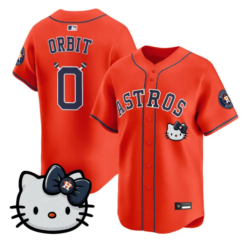 Orbit Jersey #0 Houston Astros Hello Kitty Premier Stitched by My Store