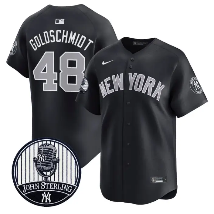 Paul Goldschmidt Jersey #48 Yankees John Sterling Voice Tribute Stitched by My Store