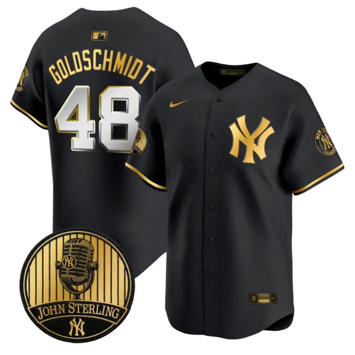 Paul Goldschmidt Jersey #48 Yankees John Sterling Voice Tribute Stitched by My Store