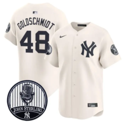 Paul Goldschmidt Jersey #48 Yankees John Sterling Voice Tribute Stitched by My Store